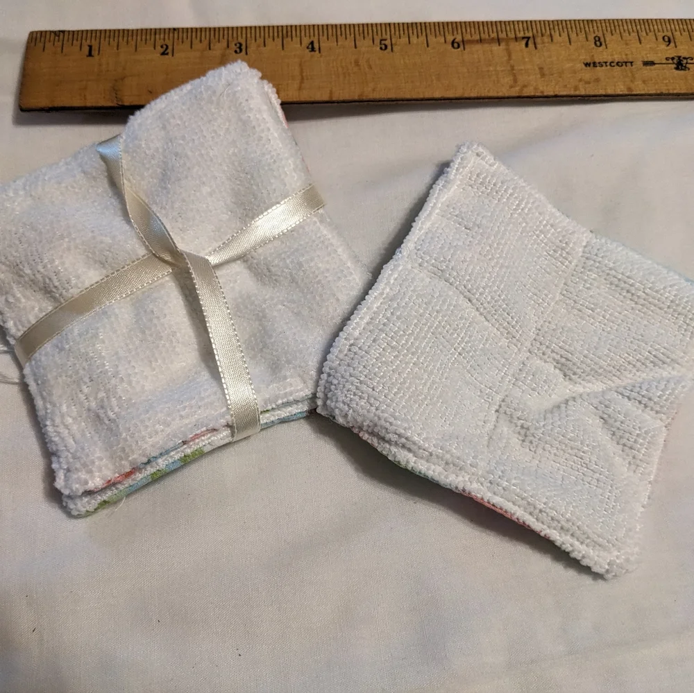 3 Microfiber Makeup Removers Handmade Hand Crafted Camper Camping